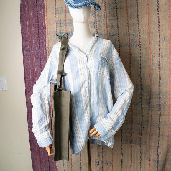 Upcycled handmade carhartt canvas tote bag - Picture 3 of 7